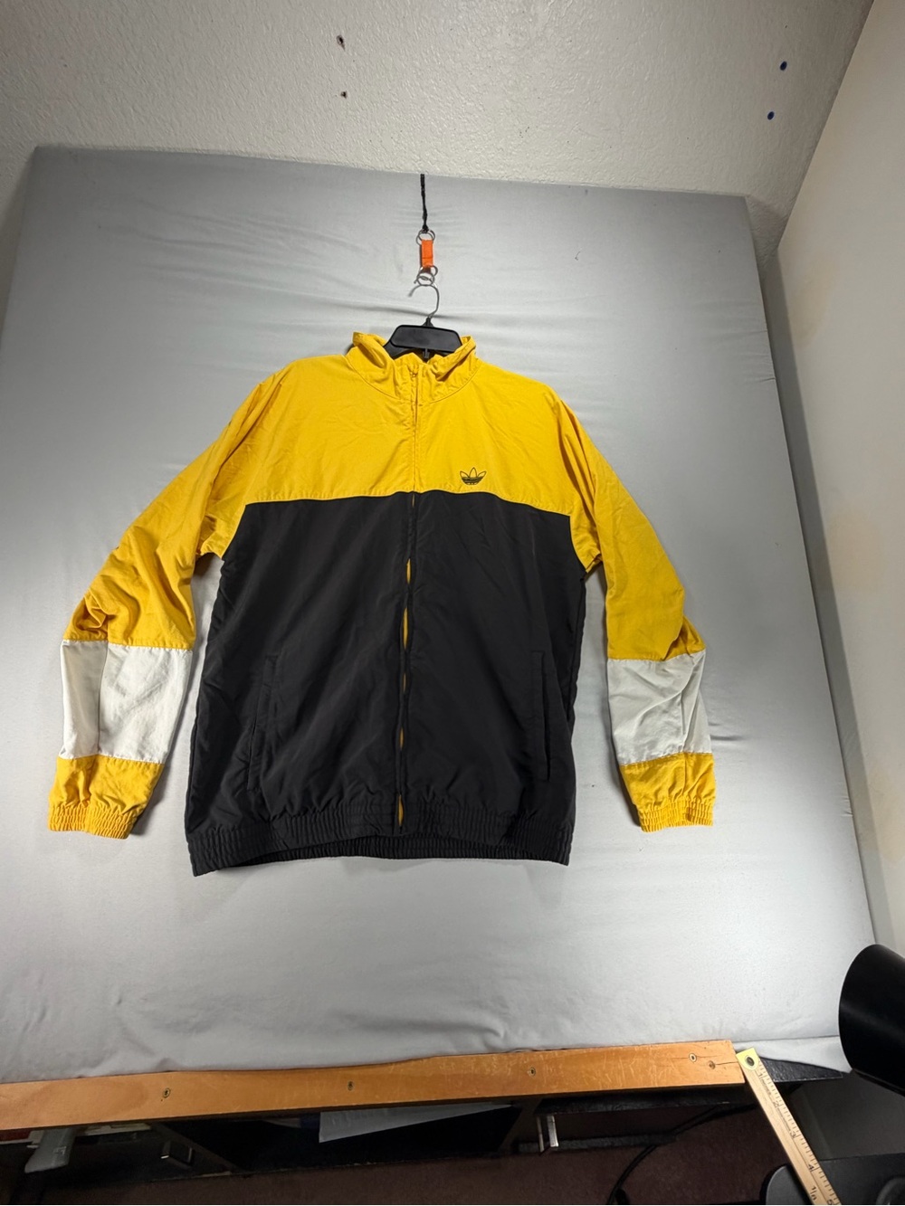 Adidas Originals Blocked Warm Up Track Jacket Black Bold Gold DV3118 Medium M
